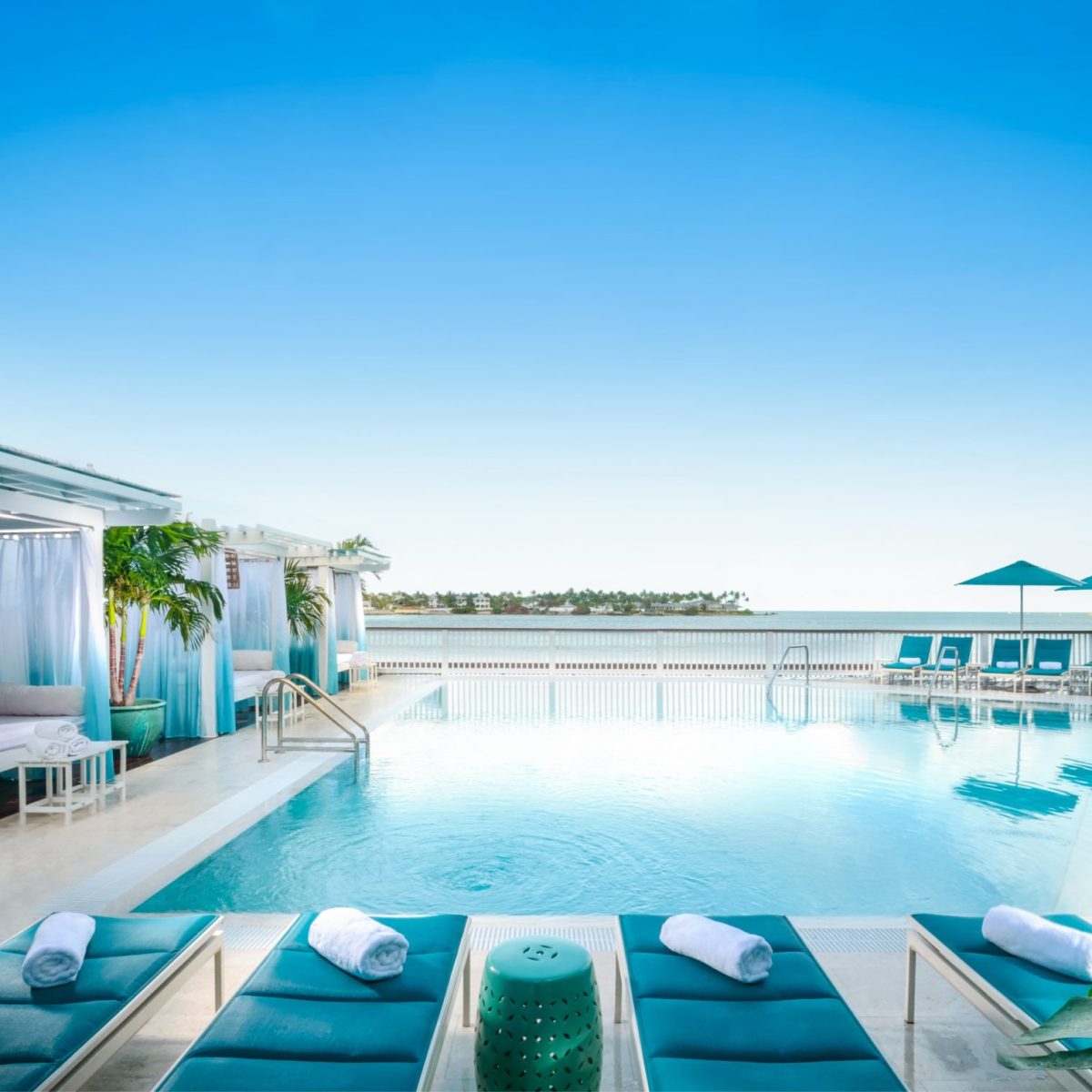 a large pool of water